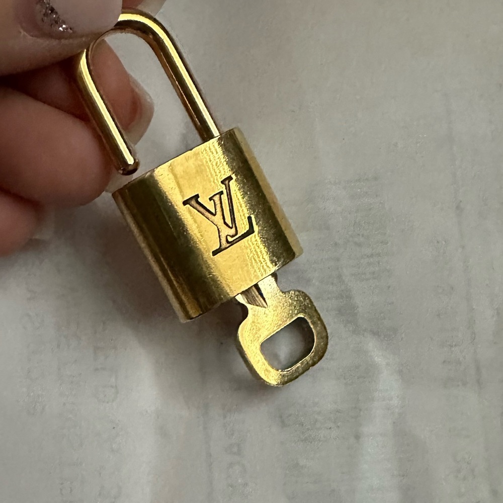 Louis Vuitton Authentic Gold Lock & Key